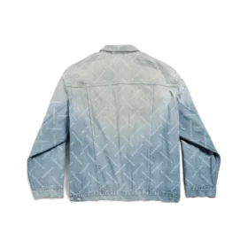Bal Diagonal Allover Oversized-jackor ”Light Blue Japanese Ring Denim” 773616TPW534868
