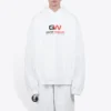 Balenciaga Alphabet Printing Loose White för män 620973TIVD49000