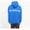 Balenciaga Back Logo Alphabet Printing för män, blå 570811THV798077