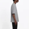 Balenciaga BB-logotryck, kortärmad grå herrtröja 544271TCV251300