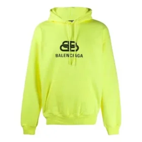 Balenciaga BB-tryck för män, gul, 583215TFV617050