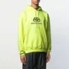 Balenciaga BB-tryck för män, gul, 583215TFV617050