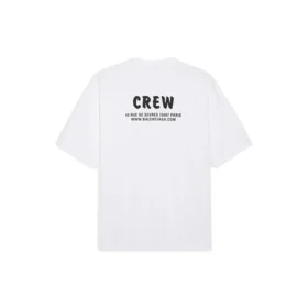 Balenciaga Crew med alfabettryck, kortärmad, vit, herr 620969TIV749040