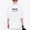 Balenciaga Crew med alfabettryck, kortärmad, vit, herr 620969TIV749040