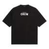 Balenciaga Crew-tröja för män med alfabettryck, kortärmad, svart 620969TIV741070