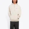 Balenciaga fleecetröja med långa ärmar för män, krämvit 600583TJVA89055
