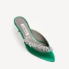 Balenciaga för dam | Manolo Blahnik-mules i gräsgrön Balenciaga för dam | Manolo Blahnik-mules i gräsgrön