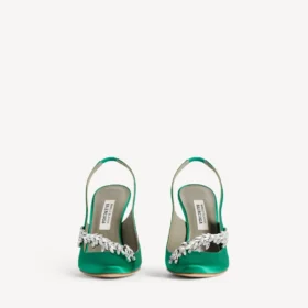 Balenciaga för dam | Manolo Blahnik-slingback i gräsgrön