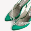 Balenciaga för dam | Manolo Blahnik-slingback i gräsgrön