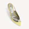 Balenciaga för dam | Manolo Blahnik-slingback i limegrönt