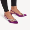 Balenciaga för dam | Manolo Blahnik-slingback i violett