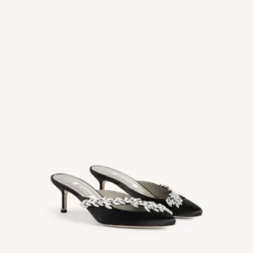 Balenciaga för damer | Manolo Blahnik-mules i svart