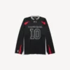 Balenciaga för herrar | NBA-samarbete: oversized långärmad T-shirt i svart/flerfärgad Balenciaga för herrar | NBA-samarbete: oversized långärmad T-shirt i svart/flerfärgad