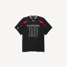 Balenciaga för herrar | Oversized T-shirt i svart/flerfärgat från NBA-samarbetet Balenciaga för herrar | Oversized T-shirt i svart/flerfärgat från NBA-samarbetet