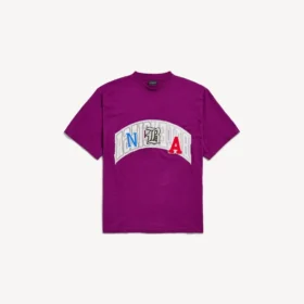 Balenciaga för herrar | Oversized T-shirt i violett från NBA-samarbetet Balenciaga för herrar | Oversized T-shirt i violett från NBA-samarbetet