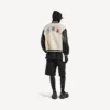 Balenciaga för herrar | Varsityjacka i samarbete med NBA i färgen ivory