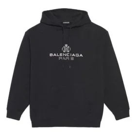 Balenciaga för män, Alphabet-tryck, logotyp, svart 570811TGV701000