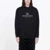 Balenciaga för män, Alphabet-tryck, logotyp, svart 570811TGV701000
