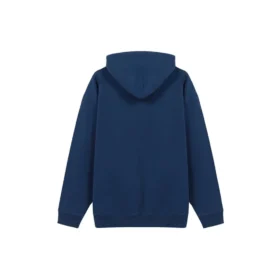 Balenciaga för män, fleecefodrad, lös passform, med huva och långa ärmar, blå 570811TJV854866