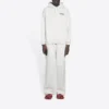 Balenciaga för män med broderat alfabetmönster i Political Campaign-stil, vit 600583TKVI99084