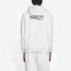 Balenciaga för män med broderat alfabetmönster i Political Campaign-stil, vit 600583TKVI99084