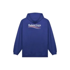 Balenciaga för män med logotryck, klassisk marinblå 600583TIV531195