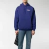 Balenciaga för män med logotryck, klassisk marinblå 600583TIV531195
