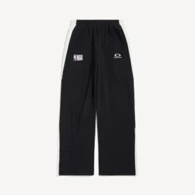 Balenciaga för män | NBA-samarbete, oversized-joggingbyxor i svart/vitt