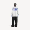 Balenciaga för män | NBA-samarbete: oversized långärmad T-shirt i vitt/flerfärgat Balenciaga för män | NBA-samarbete: oversized långärmad T-shirt i vitt/flerfärgat