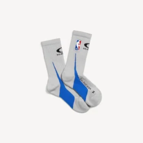 Balenciaga för män | NBA-samarbetesstrumpor i smutsvitt