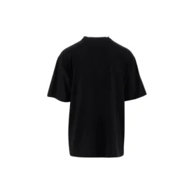 Balenciaga för män, oversize med logotryck, retro-stil, axelrem, korta ärmar, svart 620969TIVA11000