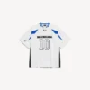 Balenciaga för män | Oversized T-shirt i samarbete med NBA i vitt/flerfärgat Balenciaga för män | Oversized T-shirt i samarbete med NBA i vitt/flerfärgat