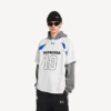 Balenciaga för män | Oversized T-shirt i samarbete med NBA i vitt/flerfärgat Balenciaga för män | Oversized T-shirt i samarbete med NBA i vitt/flerfärgat