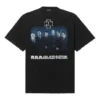 Balenciaga för män, Rammstein Germany Band Crossover, kortärmad, svart 651795TLV511000