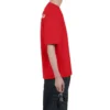 Balenciaga för män, stor logotyp, retro, kortärmad, röd 612966TIVG56540