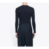 Balenciaga för män, symbolisk kreativ logotryck, elastisk, långärmad, svart 620966TIV491070