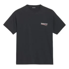 Balenciaga för män, tryckt version, kortärmad, svart 570803TAV441000