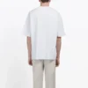 Balenciaga för män, vit med BB-logotyp, klassiskt tryck, kortärmad 570803TEV489044