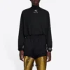 Balenciaga FW21 Alphabet långärmad sporttröja för män, svart 661749444B81077