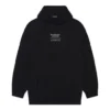 Balenciaga FW21 Boxy Loose långärmad hoodie för män, svart 651799TJV910107