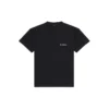 Balenciaga FW21 för herr, logotryck, retro, kortärmad, svart 612966TIVG51070
