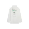 Balenciaga FW21 för herrar, logotyp med alfabettryck, lös passform, vit 662424TKVF89085