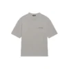 Balenciaga FW21 för herrar, retro-tröja med logotryck, korta ärmar, grå 612966TIVG51167