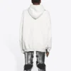Balenciaga FW21 för män – Hi My Name Is med alfabetmönster, långärmad, vit 651799TKVF29081