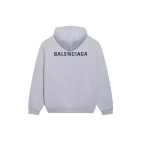 Balenciaga FW21 för män, långärmad tröja med logotryck, grå 600583TIV841167