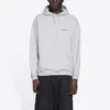 Balenciaga FW21 för män, långärmad tröja med logotryck, grå 600583TIV841167