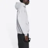 Balenciaga FW21 för män, långärmad tröja med logotryck, grå 600583TIV841167