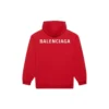 Balenciaga FW21, herr, lös, med logo, huvtröja, långärmad, röd 600583TIV846540