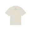 Balenciaga FW21 kortärmad tröja för män med alfabettryck, beige 651795TJV909054