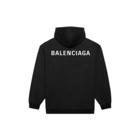 Balenciaga FW21 långärmad tröja med logotryck för män, svart 600583TIV841070